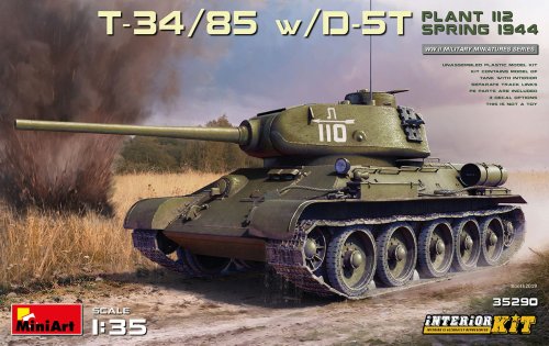 Przejdź do produktu MINIART 35290 - 1:35 T-34/85 w/D-5T Plant 112 spring 1944 w/ interior