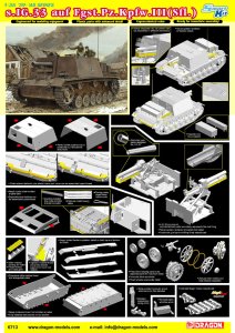 DRAGON 6713 - 1:35 s.IG.33 auf Fgst.Pz.Kpfw. III (Sfl)