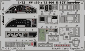 EDUARD SS460 - 1:72 B-17F interior S.A.