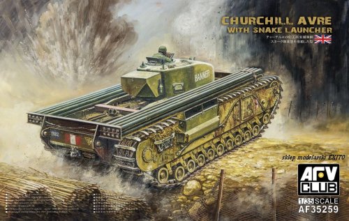 Przejdź do produktu AFV CLUB 35259 - 1:35 Churchill AVRE with Snake Launcher