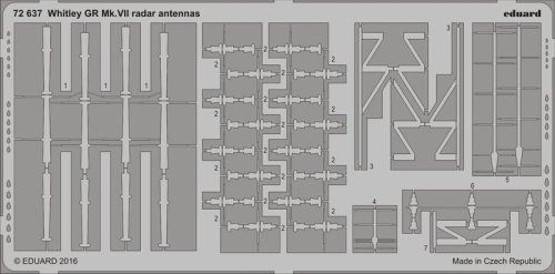Przejdź do produktu EDUARD 72637 - 1:72 Whitley GR Mk.VII radar antennas