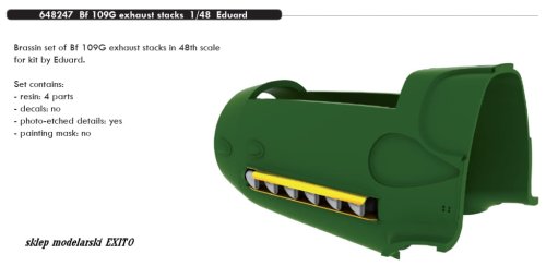 Przejdź do produktu EDUARD 648247 - 1:48 Bf 109G exhaust stacks