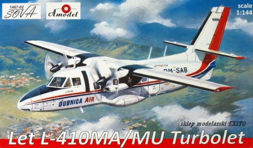 Przejdź do produktu AMODEL / SOVA 1467-02 - 1:144 Let L-410 MA / MU Turbolet