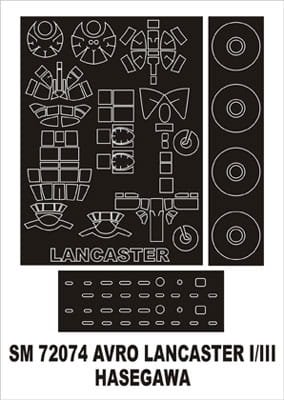 Przejdź do produktu MONTEX SM72074 - 1:72 Lancaster Mk I/III