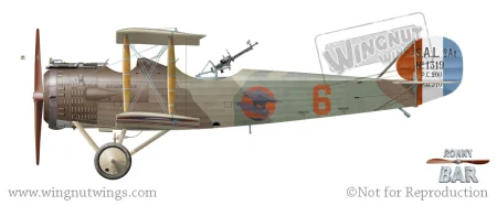 Salmson 2-A2 1319 '6' 'Old Carolina IV', 12th Aero Sqn, DH Arthur & HT Fleeson (2 victories), Late 1918.jpg