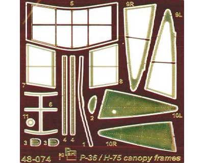 Przejdź do produktu PART S48074 - 1:48 P-36/H-75 canopy frames