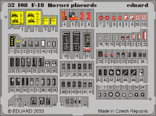 Przejdź do produktu EDUARD 32508 - 1:32 F-18 placards