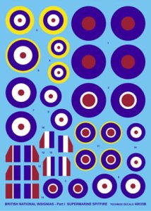 TECHMOD 48035 - 1:48 British National Insignia Spitfire