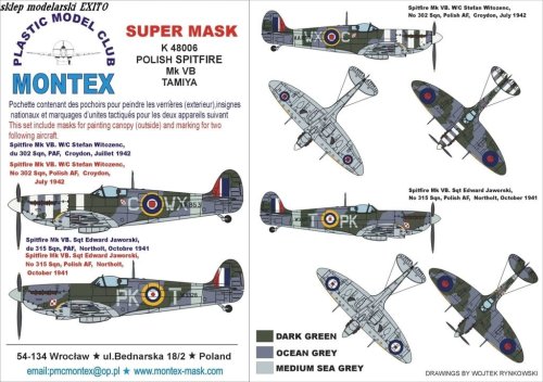Przejdź do produktu MONTEX K48006 - 1:48 Spitfire Mk.VB Polish Spitfire