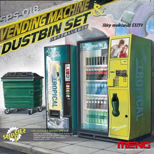 Przejdź do produktu MENG MODEL SPS018 - 1:35 Vending Machine & Dustbin Set