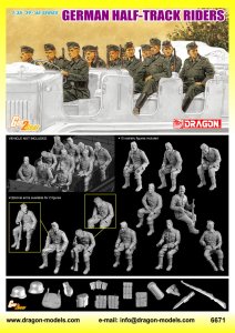 DRAGON 6671 - 1:35 German Half-Track Riders