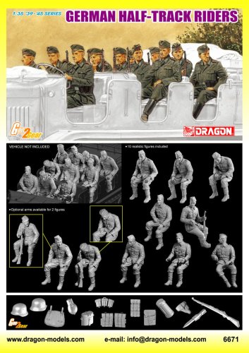Przejdź do produktu DRAGON 6671 - 1:35 German Half-Track Riders