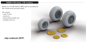 EDUARD 648258 - 1:48 P-38 wheels