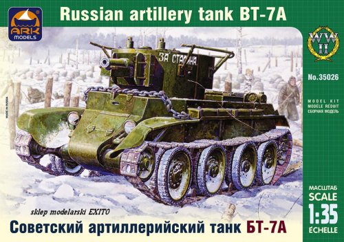 Przejdź do produktu ARK MODELS 35026 - 1:35 BT-7A Russian artillery light tank with KT-28 76.2 mm gun