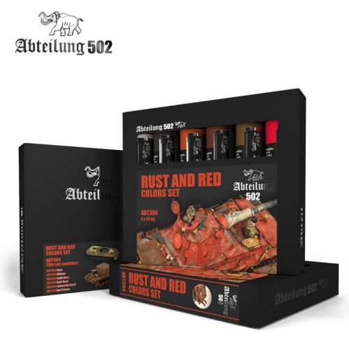 Przejdź do produktu ABTEILUNG 502 ABT304 - Rust and Red Colors Set 6 x 20 ml