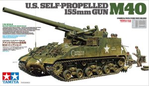 TAMIYA 35351 - 1:35 U.S. Self-Propelled 155mm Gun M40
