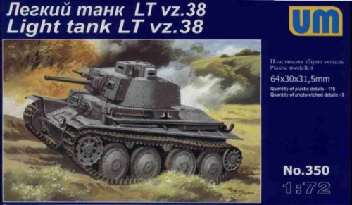 Przejdź do produktu UNIMODELS 350 - 1:72 Light Tank Lt vz.38