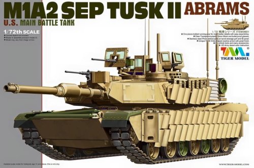 Przejdź do produktu TIGER MODEL 9601 - 1:72 M1A2 SEP TUSK II Abrams
