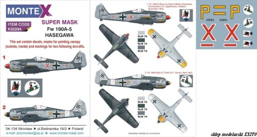 Przejdź do produktu MONTEX K32294 - 1:32 Focke Wulf Fw 190A-5