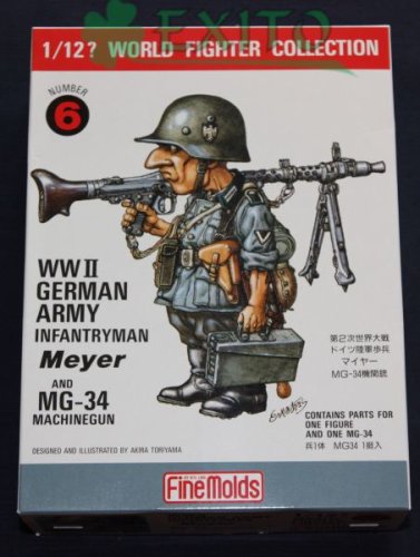 Przejdź do produktu FINE MOLDS FT6 - 1:12 W.W.II German Infantry Man & MG34