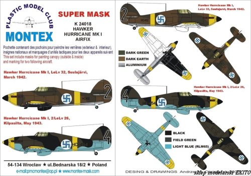 Przejdź do produktu MONTEX K24018 - 1:24 Hurricane Mk.I Finland