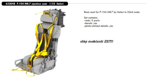 Przejdź do produktu EDUARD 632048 - 1:32 F-104 MB.7 ejection seat