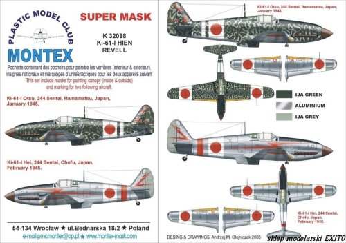 Przejdź do produktu MONTEX K32098 - 1:32 Ki-61-I Hien