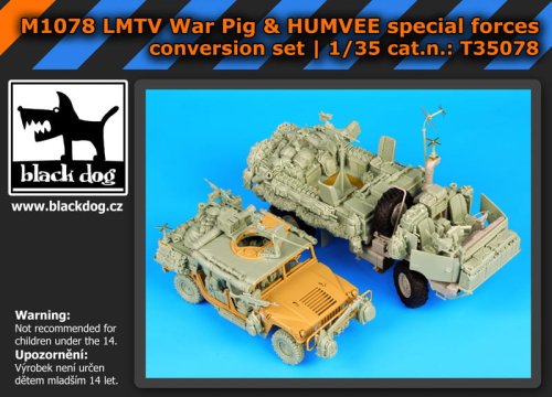 Przejdź do produktu BLACK DOG T35078 - 1:35 M1078 LMTV War Pig & HUMVEE Special forces conversion set