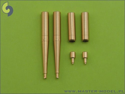 Przejdź do produktu MASTER AM-32-019 - 1:32 Lufy działek Hispano 20mm i km Browning 12,7mm Spitfire skrzydło E wczesne