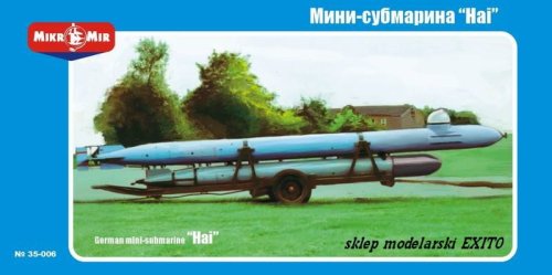 Przejdź do produktu MIKROMIR 35006 - 1:35 German mini-submarine Hai (human torpedo)