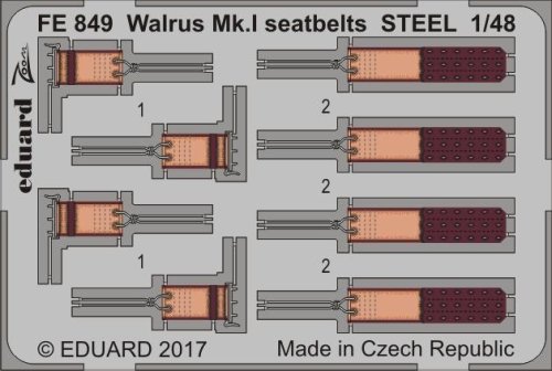 Przejdź do produktu Eduard FE849 - 1:48 Walrus Mk.I seatbelts - Steel