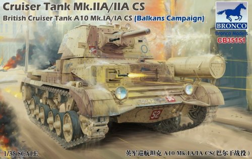 Przejdź do produktu BRONCO CB 35151 - 1:35 British Cruiser Tank A10 Mk.IA/IA CS / Mk.IIA /IIA CS