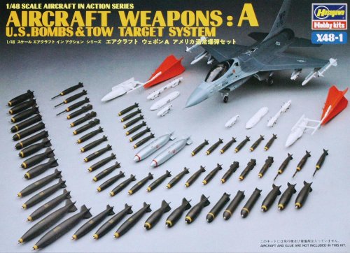 Przejdź do produktu HASEGAWA X4801 - 1:48 U.S.Aircraft Weapons A - Bombs & TOW Target Systems
