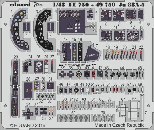 Przejdź do produktu EDUARD FE750 - 1:48 Ju 88A-5