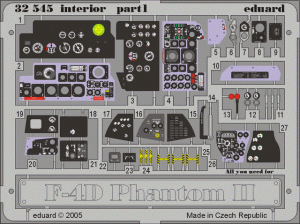 EDUARD 32545 - 1:32 F-4D interior