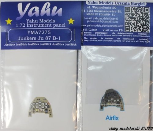 Przejdź do produktu YAHU YMA7275 - 1:72 Junkers Ju-87B-1 tablica przyrządów