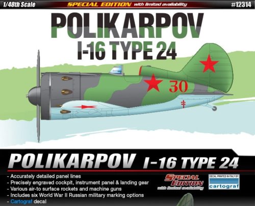 Przejdź do produktu ACADEMY 12314 - 1:48 Polikarpov I-16 Type 24 - Special Edition