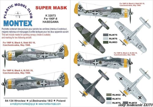 Przejdź do produktu MONTEX K32073 - 1:32 Fw-190 F-8