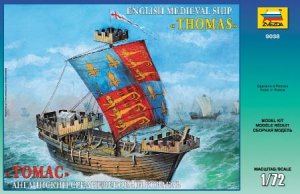 ZVEZDA 9038 - 1:72 English Medieval Ship Thomas