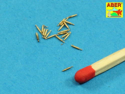 Przejdź do produktu ABER 1:400L-10  - 1:400 Set of 20 pcs (12,7mm) Vickers Mk.III machine gun barrels for Royal Navy ships