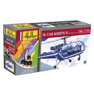 HELLER 56286 - 1:72 SA 316B Alouette III Gendarmerie