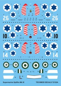 TECHMOD 72122 - 1:72 Supermarine Spitfire Mk.IX