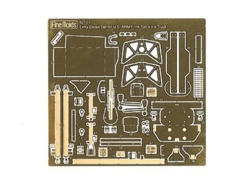Przejdź do produktu Fine Molds 82101 - 1:20 US Army 1/4-Ton 4x4 Extra Detail Set