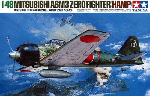 Przejdź do produktu TAMIYA 61025 - 1:48 Mitsubishi A6M3 Zero Hamp