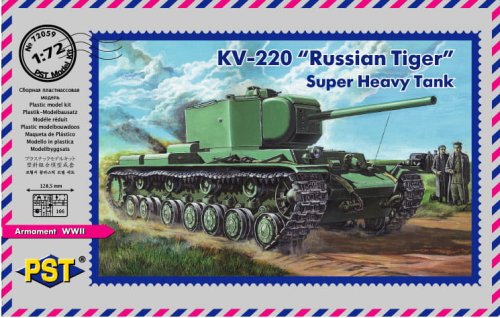 Przejdź do produktu PST 72059 - 1:72 KV-220 "Russian Tiger" Super Heavy Tank