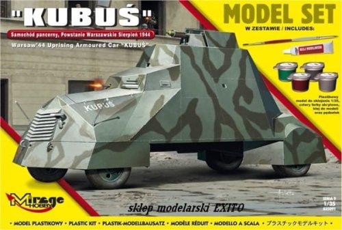 Przejdź do produktu MIRAGE 835091 - 1:35 Samochód pancerny Kubuś - Powstanie Warszawskie 1944 - Model Set