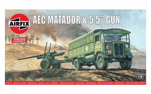 Przejdź do produktu AIRFIX 01314V - 1:76 AEC Matador and 5.5 Gun - Airfix Vintage Classics