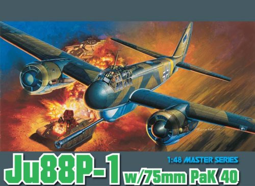 Przejdź do produktu DRAGON 5543 - 1:48 Ju88P-1 w/75mm PaK 40