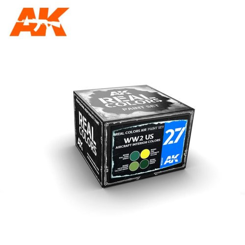 Przejdź do produktu AK INTERACTIVE RCS027 - Zestaw farb WW2 US Aircraft Interior Colors