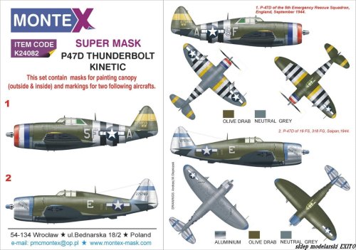 Przejdź do produktu MONTEX K24082 - 1:24 P-47D Razorback